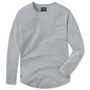 Cuts Long Sleeve Curve Hem Tee